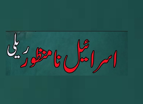 ملک گیر احتجاج اسرائیل سے اس نفرت کا عملی اظہار ہو گا، ایم ڈبلیو ایم پاکستان