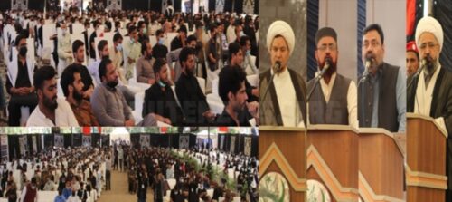 کربلا دین کی حفاظت کا نام ہے، یزید دین کی شکل بگاڑنا چاہتاتھا، مقررین کا جامعہ کراچی میں یوم حسینؑ سے خطاب