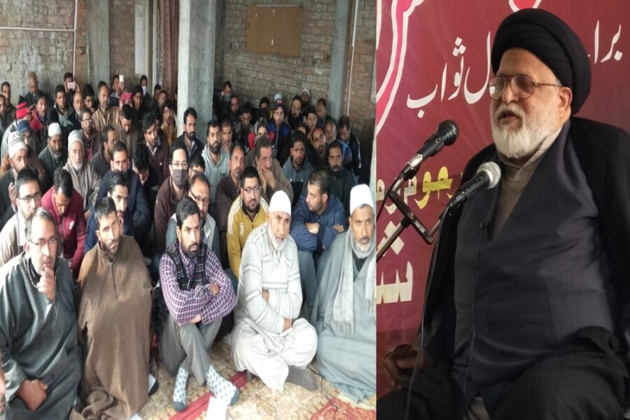 ہندوستانی بزرگ شیعہ عالم دین مولانا سید صفی زیدی کا وفد کے ہمراہ کشمیر کا دورہ