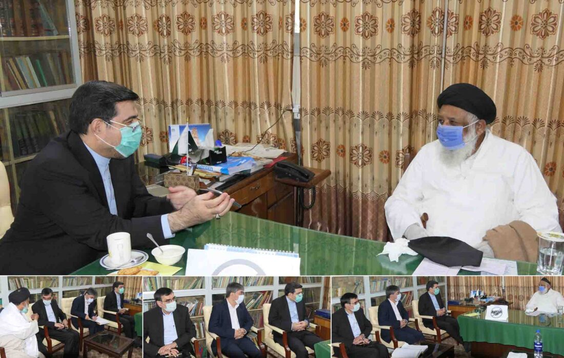 ایرانی قونصلیٹ کے وفد کی جامعۃ المنتظر میں تعزیت کیلئے آمد