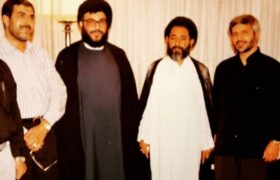 علامہ قاضی نیاز حسین نقوی کی سید مقاومت حسن نصراللہ کے ساتھ ملاقات کی تصویر