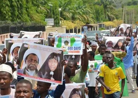 شیخ زکزاکی کی رہائی کے لئے نائیجیریا احتجاجی مظاہرہ