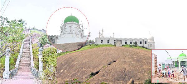 حیدر آباد انڈیا میں 462 سالہ قدیم تاریخی درگاہ “کوہِ امام ضامن” کی مرمت اور تزئین