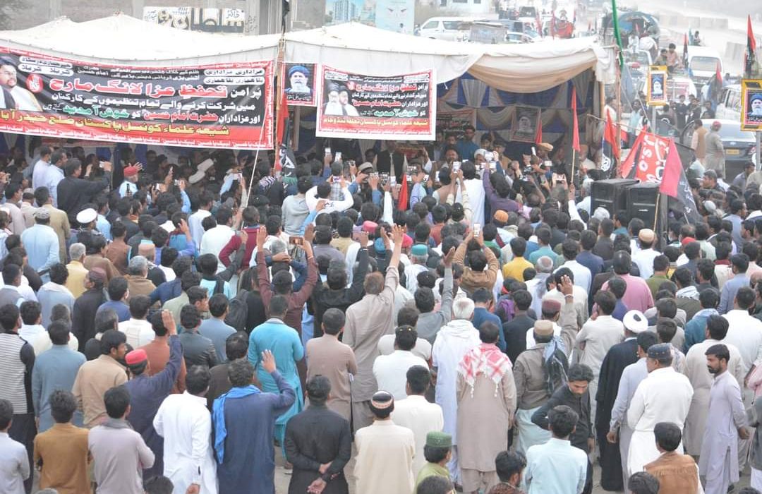 لانگ مارچ اپڈیٹ/گولیاں چلائے یا کچھ بھی ہو ہم اپنا مطالبہ منوا کے رہیں گے، علامہ ناظر تقوی