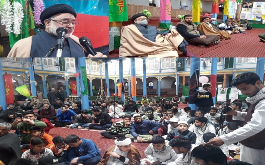 قدیمی امام بارگاہ حسن آباد سرینگر میں شاندار محفل میلاد حضرت امام حسین ؑ کا انعقاد
