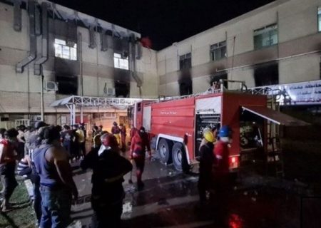 بغداد کے کورونا اسپتال میں ہونے والے دھماکے سے 82 مریض جاں بحق کئی زخمی