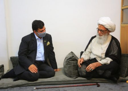 بغداد؛ پاکستانی سفیر کی آیت اللہ حافظ بشیر نجفی سے ملاقات