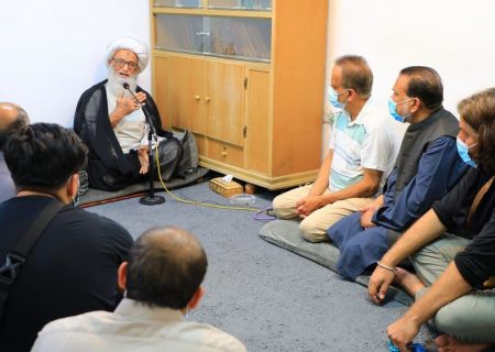امریکہ سے آۓ ہوئے وفود کی آیت اللہ العظمی حافظ بشیر حسین نجفی سے ملاقات