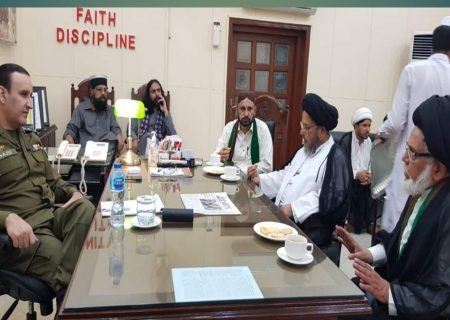 شیعہ علماء کونسل کے وفد کی لاہور پولیس کے افسران کیساتھ ملاقات، مجالس کی سکیورٹی پر تبادلہ خیال