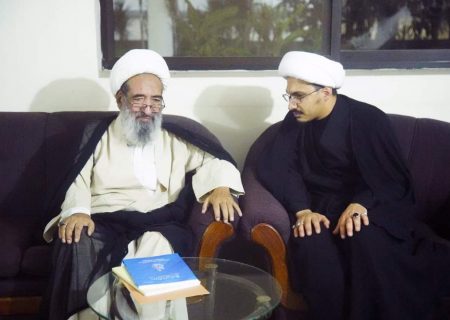 دفتر حضرت آیۃ اللہ حافظ بشیر نجفی کے وفد کی علامہ شیخ محسن على نجفى سے ملاقات