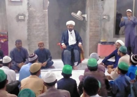 مدرسہ ارشاد الثقلین کندہ کوٹ کے زیر اہتمام مرجع تقلید حضرت آیت اللہ العظمیٰ سید سعید الحکیم کی وفات کے موقعہ پر مجلس ترحیم کا انعقاد