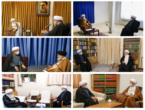 قم میں مراجع تقلید سے حرم امام رضاؑ کے متولی کی ملاقات