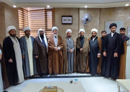 نجف اشرف میں بلتستانی طلاب کی تنظیم لجنہ آل یسن کی علامہ شیخ محمد حسن جعفری سے ملاقات