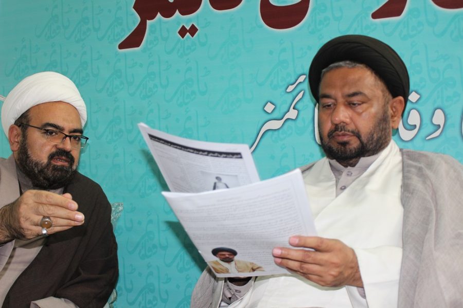 علامہ سید مرید حسین نقوی کا “وفاق ٹائمز” کے آفس کا دورہ