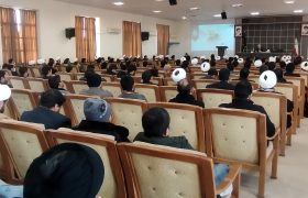 جامعہ علوم قم ایران میں شہید قاسم سلیمانی کی دوسری برسی کے موقع پر تقریب کا انعقاد