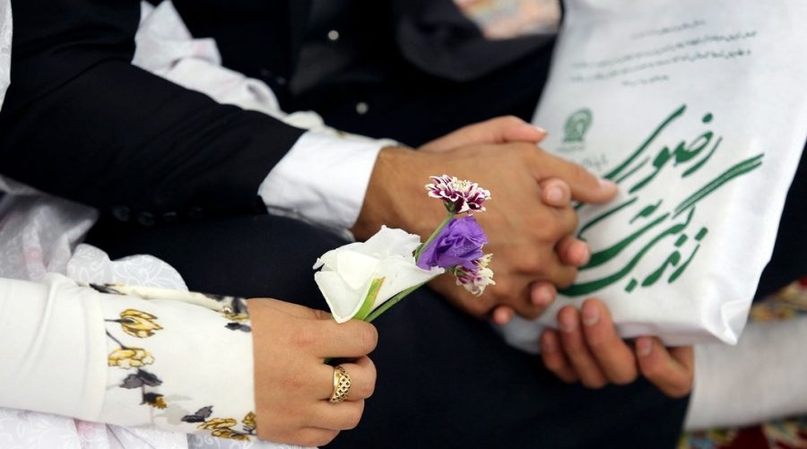 150 افغان مهاجر جوڑوں کی حرم مطہر امام رضا (ع) میں اجتماعی شادی