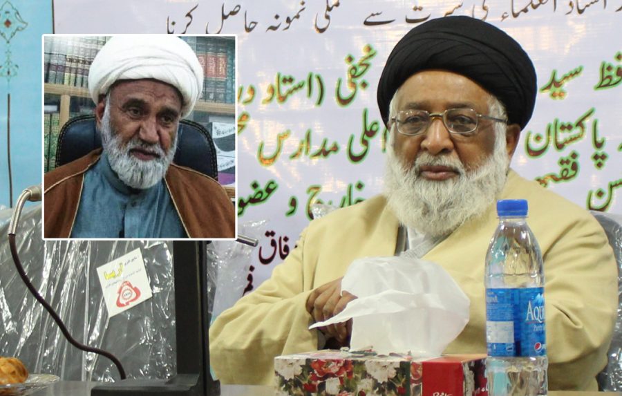 آیت اللہ حافظ ریاض نجفی کا شیعہ علماءکونسل کے مرکزی نائب صدرعلامہ محمد رمضان توقیر کے صاحبزادے کی وفات پر اظہار تعزیت