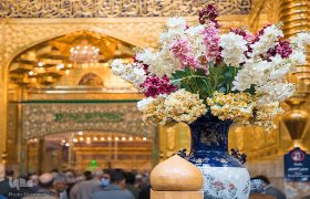 حرم مطهر حسینی کی چراغانی