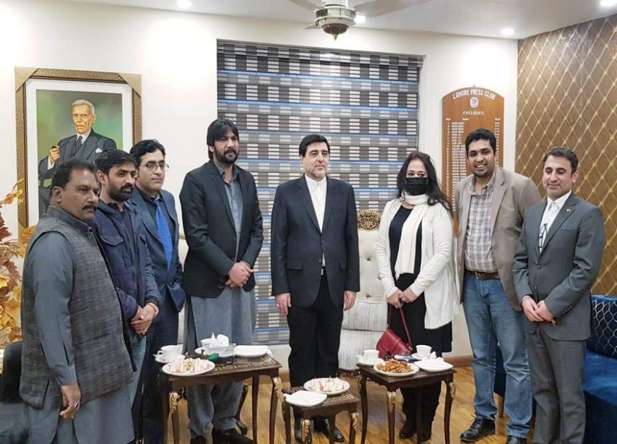 ایرانی قونصل جنرل محمد رضا ناظری کا لاہور پریس کلب کا دورہ
