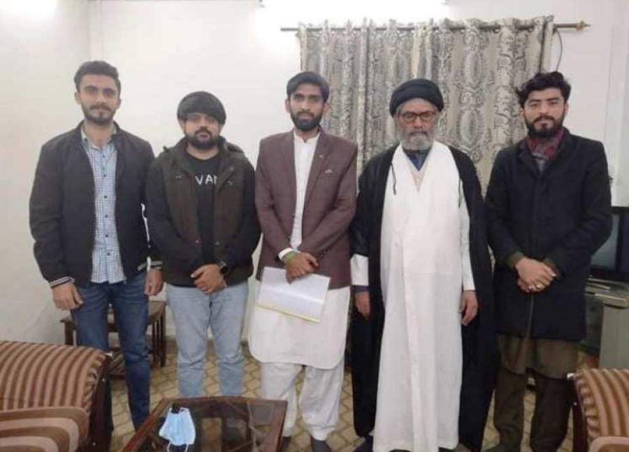 جعفریہ اسٹوڈنٹس آرگنائزیشن کے مرکزی صدر کی وفد کے ہمراہ علامہ سید ساجد علی نقوی سے ملاقات