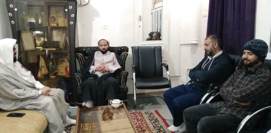 حجت الاسلام محمد حسنین اعظمی نجفی کا صدر جامعہ روحانیت بلتستان اور میڈیا کے مسئولین سے ملاقات