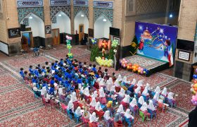 قرآنی کلاس کے بچوں کے لئے انتظار کے زیر عنوان جشن