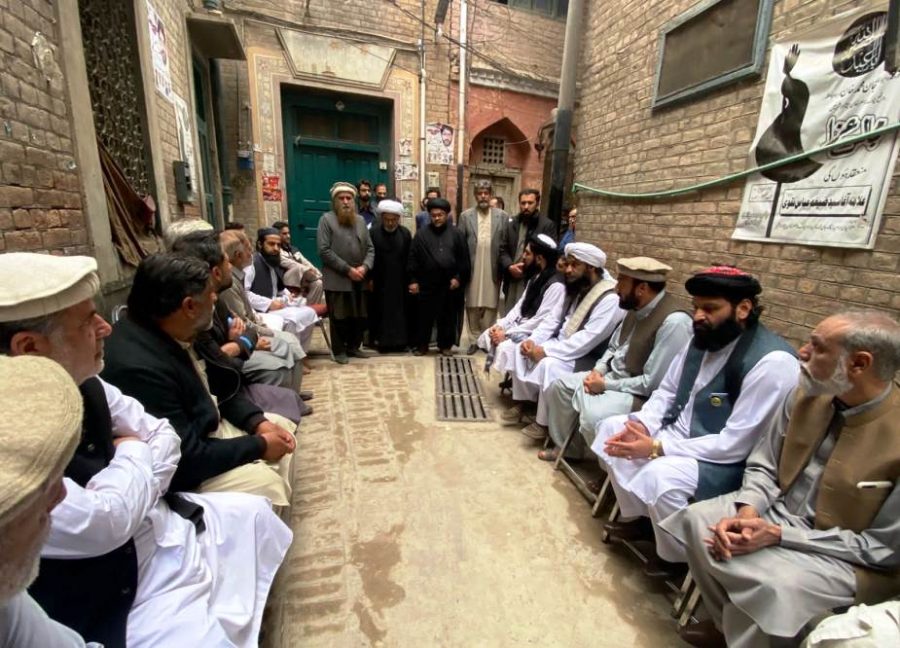 پشاور، جے یو آئی (ف) کے رہنمائوں کی علامہ شبیر میثمی سے ملاقات