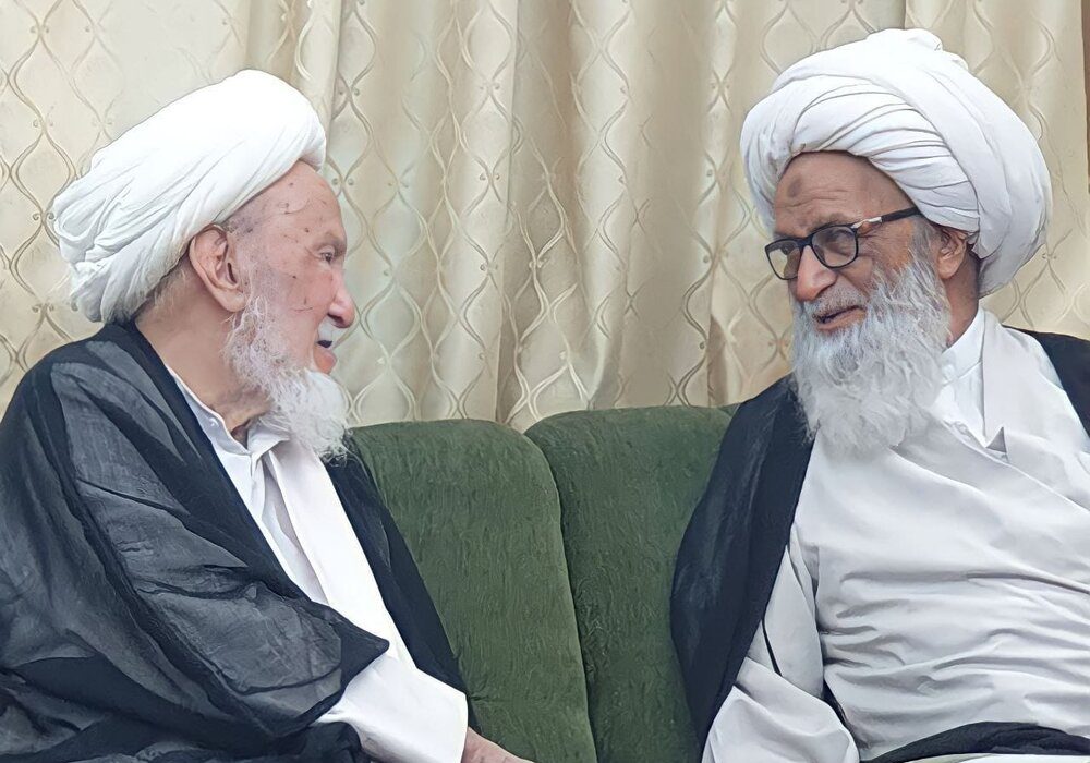 آیت اللہ بشیر نجفی کی آیت اللہ العظمیٰ سیستانی اور آیت اللہ شیخ اسحاق فیاض سے ملاقات+تصاویر