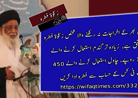 سال بھر کے اخراجات نہ رکھنے والا شخص زکوٰة فطرہ کامستحق ہے، آیت اللہ حافظ ریاض نجفی