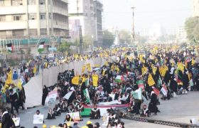 تصویری رپورٹ|تحریک آزادی القدس کی جانب سے کراچی میں پاکستان آزادی قبلہ اول ریلی