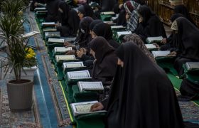 روضہ مبارک حضرت عباس علیہ السلام کے صحن اطہرمیں خواتین کے لیے رمضان ختم القرآن محفل کے انعقاد