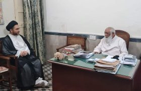 تصویری رپورٹ|علامہ شہنشاہ نقوی کی جامعۃ المنتظر لاہور میں آیت اللہ حافظ سید ریاض نجفی، اور طالبعلموں سے ملاقات