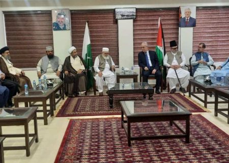 ملی یکجہتی کونسل کے وفد کی فلسطینی سفیر سے ملاقات