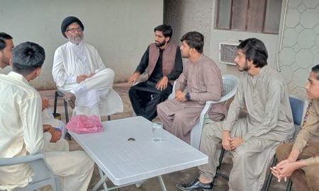 قائد ملت جعفریہ پاکستان سے جعفریہ اسٹوڈنٹس کے مرکزی صدر کی وفد کے ہمراہ ملاقات