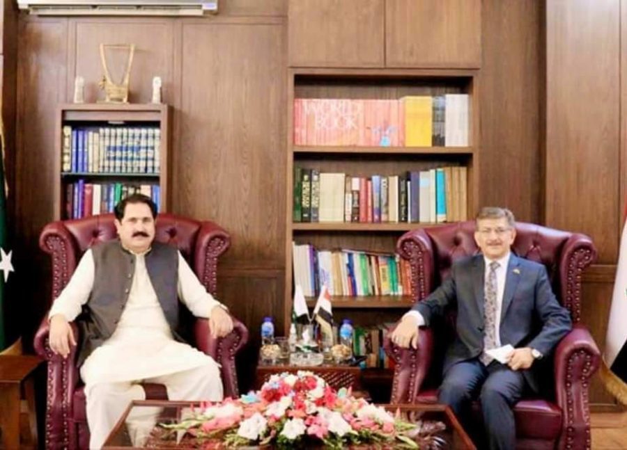 وفاقی وزیر ساجد طوری کی عراقی سفیر سے ملاقات، زائرین کے مسائل پر تبادلہ خیال