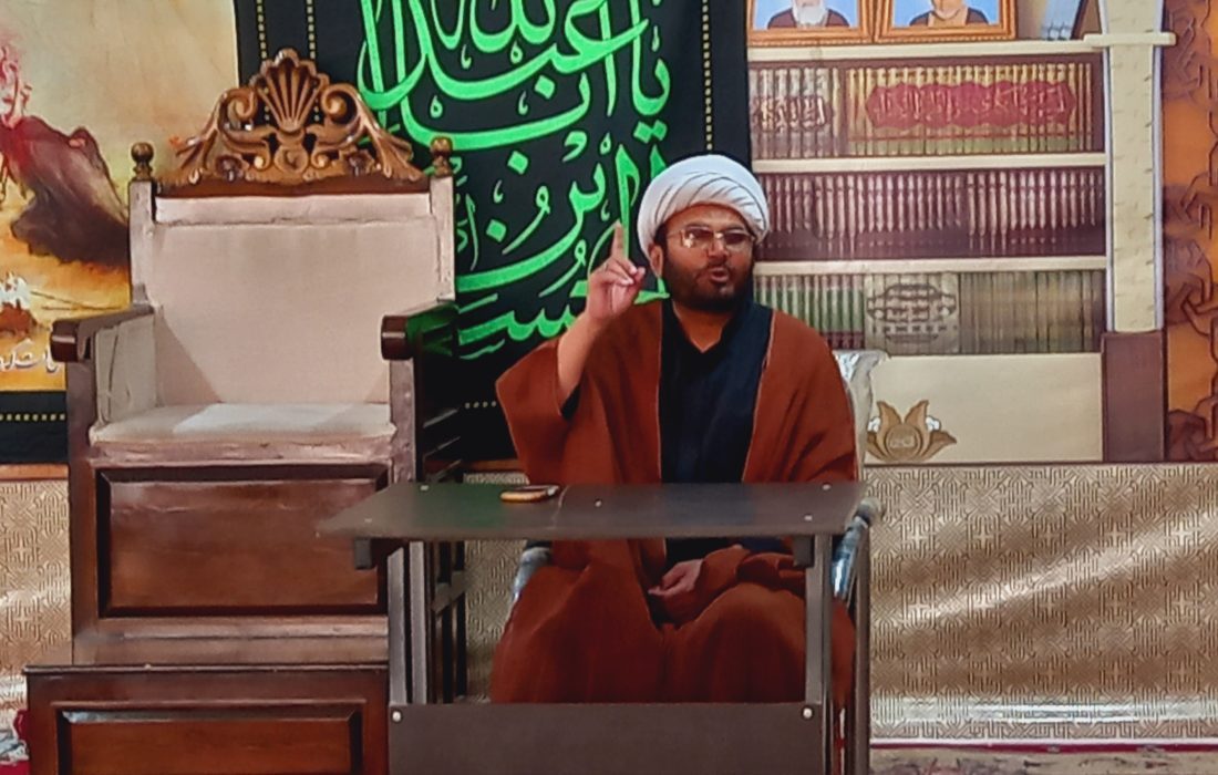 امام حسن علیہ السلام کے شہادت کی مناسب سے مدرسہ امام المنتظر عج میں مجلس کا انعقاد