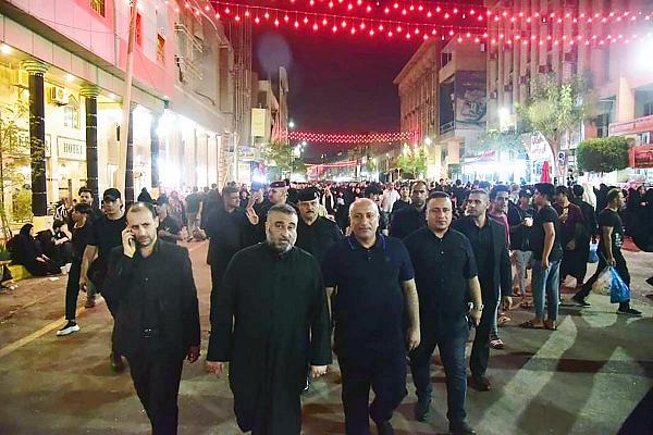 روضہ مبارک حضرت عباس علیہ السلام کے سیکرٹری جنرل کا کربلا کے گورنر کے ہمراہ زائرین اربعین کو فراہم کی جانے والی سہولیات و خدمات کا جائزہ لینے کے لئےفیلڈ وزٹ