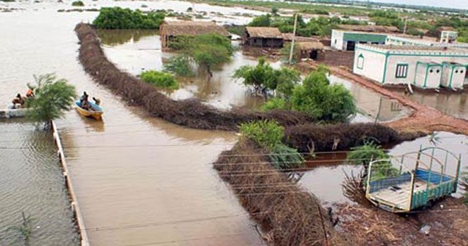بدین میں سیلاب کا خطرہ، آبادی کو انخلا کا الرٹ جاری