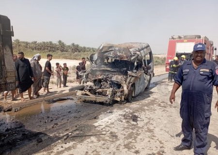عراق میں زائرین کی بس میں حادثہ 11 شہید، 30 زخمی