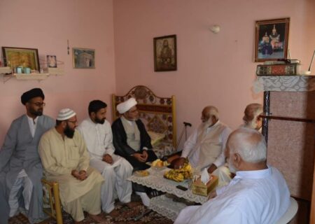 مرکزی سیکرٹری جنرل شیعہ علماء کونسل کی وفد کے ہمراہ سربراہ وفاق المدارس الشیعہ پاکستان سے ملاقات