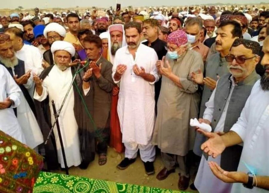 شیعہ علماء کونسل پاکستان کے وفد کی سابق نگران وزیراعظم میر بلخ شیر مزاری کے نماز جنازہ میں شرکت