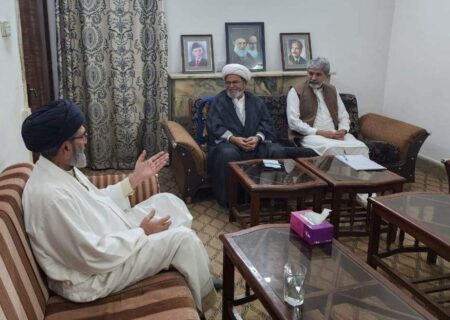 علامہ سید ساجد علی نقوی سے علامہ شبیر حسن میثمی کی ملاقات