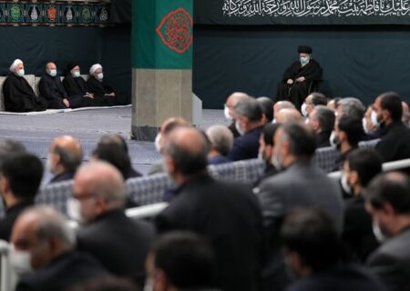 شب شہادت حضرت فاطمہ زہراؑ کی مناسبت سے حسینیہ امام خمینیؒ میں عزاداری