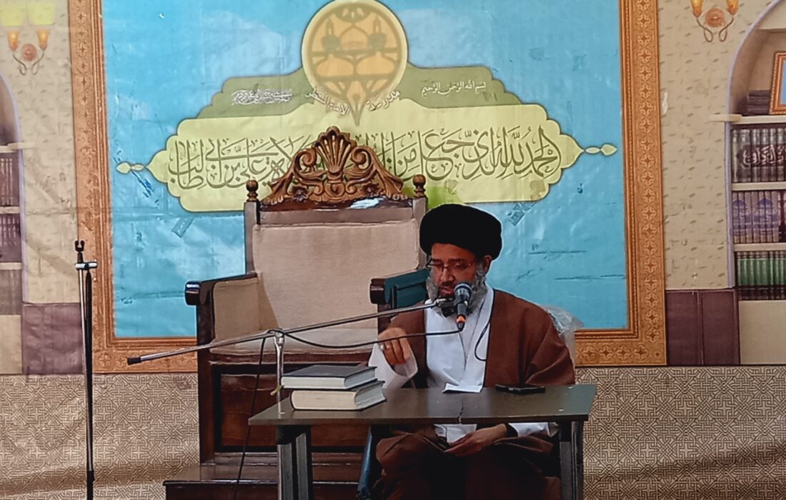 مدرسہ امام المنتظر قم میں محسن ملت کی سالانہ برسی کی مناسبت سے مجلسِ ترحیم کا انعقاد