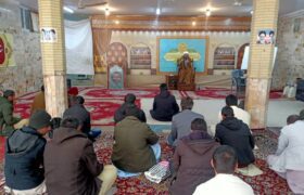 مدرسہ الامام المنتظر قم ایران میں حجت الاسلام والمسلمین غلام عباس شیرزای کی برسی کی مناسبت سے مجلس ترحیم کا انتقاد