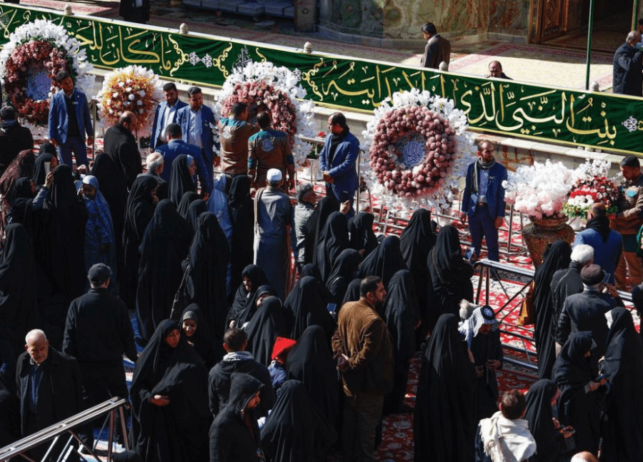 حرمین کربلا و نجف میں جشن میلاد حضرت زہرا (س) کے مناظر
