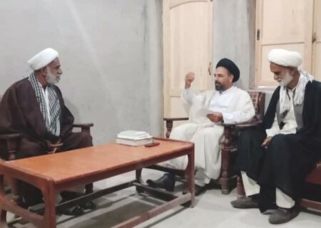 علامہ سید اسد اقبال زیدی کا مدرسہ رضویہ باندھی میں پرنسپل اور طلاب سے ملاقات