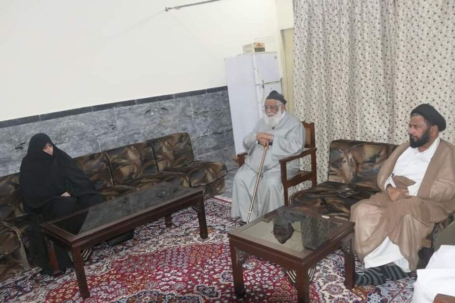 جامعۃ الزہراء قم کی وائس چانسلر کا وفد کے ہمراہ حوزہ علمیہ جامعۃ المنتظر لاہور کا دورہ، آیت اللہ حافظ ریاض نجفی سے ملاقات