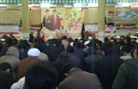 مدرسہ حجتیہ قم ایران میں عشرہ انقلاب اسلامی کی مناسبت سے پروگرام منعقد