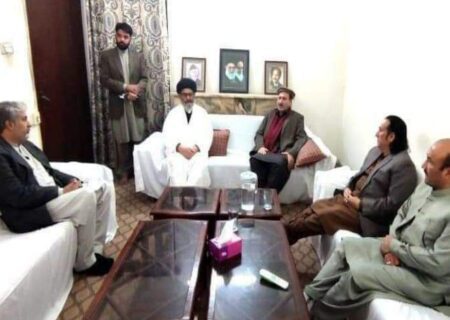 علامہ ساجد نقوی سے جی بی کے سابق گورنر راجہ جلال اور وزیر تعلیم راجہ اعظم خان کی ملاقات